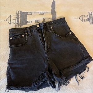 Black Denim Madewell Shorts